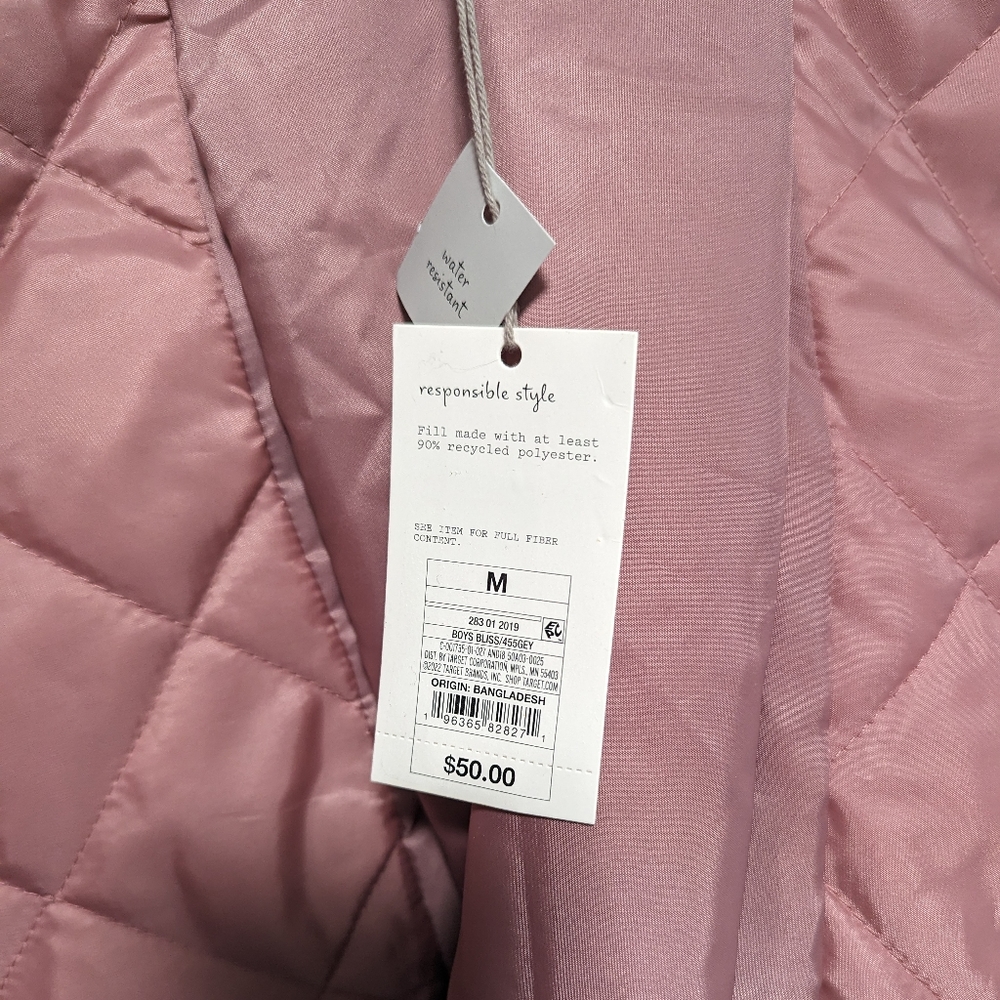 Women's Bomber jacket by A New Day Size M Rose Pink color NWT - Picture 5 of 9